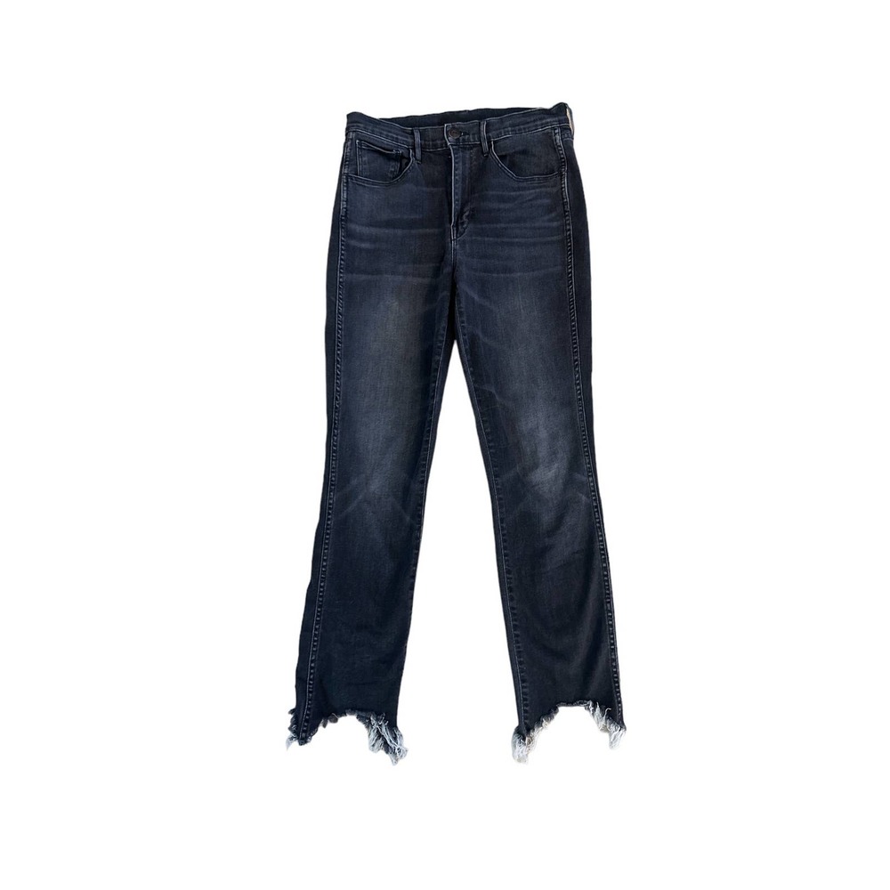 Women 29 3x1 NYC Authentic Straight Crop Denim Elise Wash Jeans Pants Frayed Hem